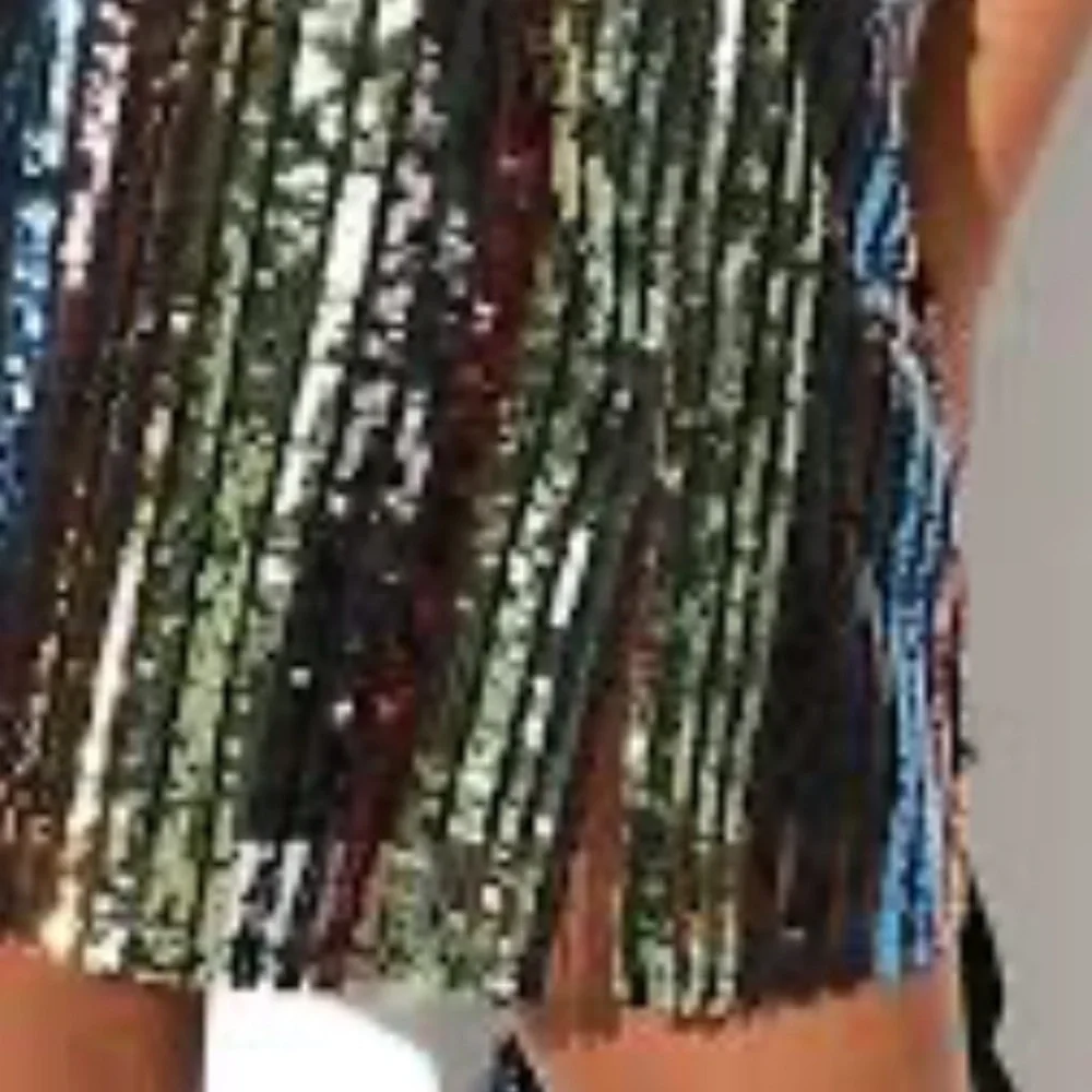 Vylette SPARKLE SEQUIN SKIRT Multicolor Women’s Juniors SIZE Large. - Picture 6 of 15